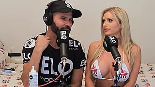 Huge Melons Bounce Wild in Podcast Interview Fuck!
