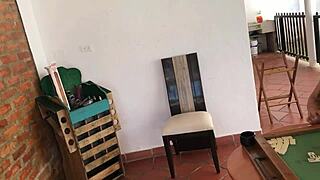 latina bends over for hardcore doggystyle after domino loss