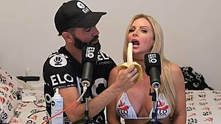 Huge Melons Bounce Wild in Podcast Interview Fuck!