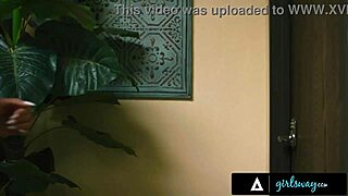 Lexi Luna straps on and pounds petite Demi Hawks while Rachael Cavalli watches intently