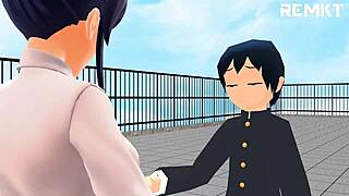 Giantess confesses after-school armpit temptations