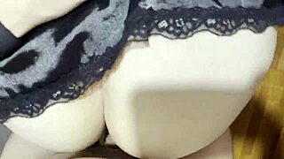 Neighbor blonde bent over kitchen counter for intense doggy pounding in heels