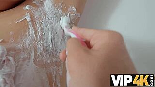 Wow, shaved mature slut fucked hard in bathroom!