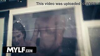 cute indian milf faces strip search in backroom