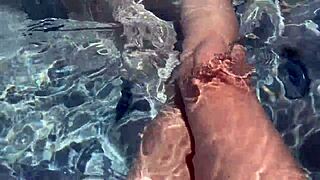 italian milf artemisia love naked jacuzzi pussy play pov legs