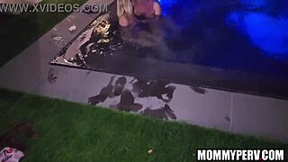 Explosive july threesome with blonde milf and girlfriend