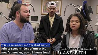 Michelle anderson moans as twin fingers her shaved pussy deep