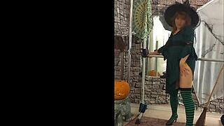 Hotwife Steffi's Witch Cosplay Cock Sucking Halloween Suckfest!