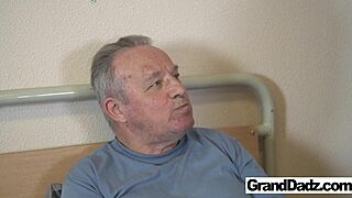 skinny nurse licks old patient tight pussy