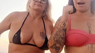beach sluts talk dirty then pop virgin's cherry outdoors