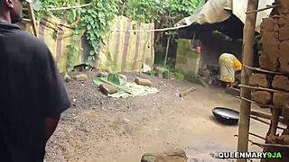 sharp tenant bends over kitchen counter for wet wife pounding