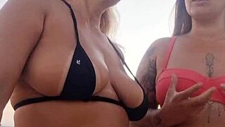 beach sluts talk dirty then pop virgin's cherry outdoors