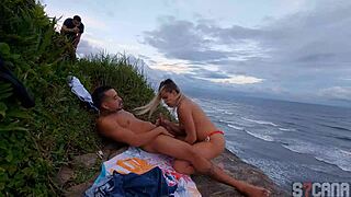 Hidden Camera Captures Blonde Beach Surfer Tryst