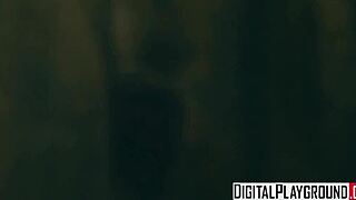 Kayden Kross seduces her employee to lick her wet boss pussy right at the office desk