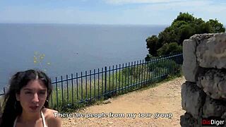 Public Dick Flash Girl Milks Cum In Mountains