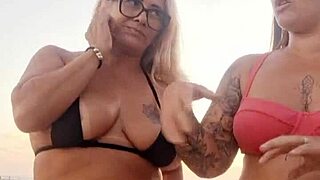 beach sluts talk dirty then pop virgin's cherry outdoors