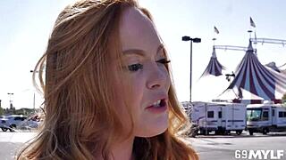 Summer hart mylf redhead milf rides cock titty fucks huge boobs