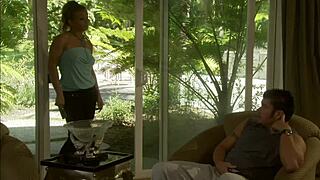 beautiful milf tempts with her deep cock plunge