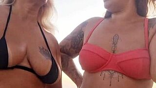 beach sluts talk dirty then pop virgin's cherry outdoors