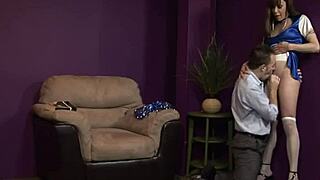 hey tranny, suck this cock deeper now