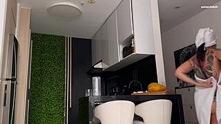 hot tattooed wife fucks husband's friend with sloppy deepthroat