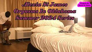 Big black cock pounds alexia st james tranny ass hard in motel