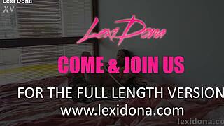 lexidona pumps her trimmed pussy solo homemade