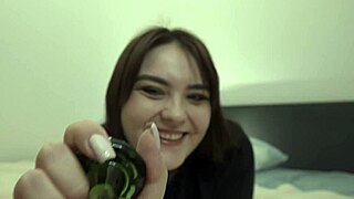 Sissy, take this fat strapon fuck deep