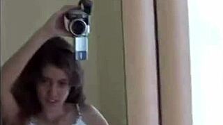 Tiny Tyler casually touches and gropes on her amateur webcam