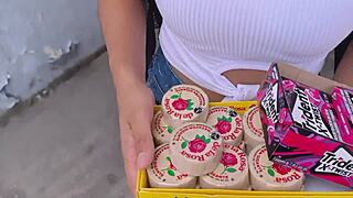 Street Vendor's Steamy Hotel Tryst Hidden Camera