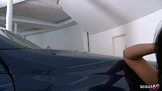 Big tits cougar wife risks public parking quickie with stranger's huge cock 🚗💦