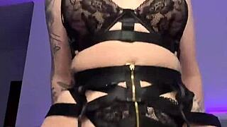 adrianna savu heats up in intense bdsm fingering session