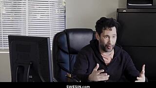 blonde big tits seductress spanked thong bubble butt cumshot scene