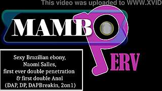 naomi salles takes her first double dap dp atm bootilicious 2on1 pounding