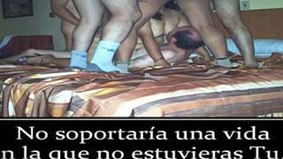 cum dumps fill my esposa in slow motion gangbang