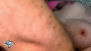 Busty babe with bouncy natural tits oiled up for hardcore doggystyle pounding quickie