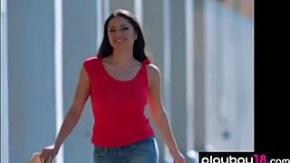 Hey big boobed babe, strip down and shower those natural tits for me?