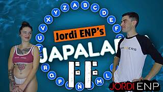 sexy pierced brunette prvega rides cock after parody interview