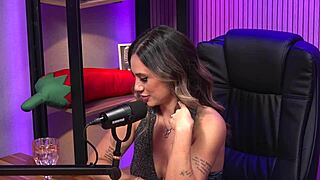 redhead milf domme commands in see-through lingerie stripping teasing and dominating with bdsm prowess