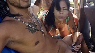 leaked net video exposes wild interracial latina teen group fucking public
