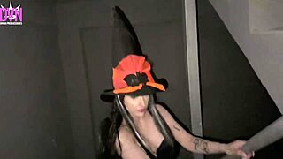 after costume party innocent latina gets rough deep anal pounding covered in cum mouthful