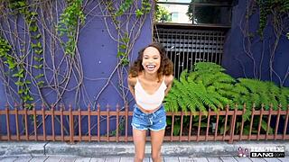 Beautiful Petite Ebony Teen Cecilia Lion Fucked Hard Interracially Cowgirl Style