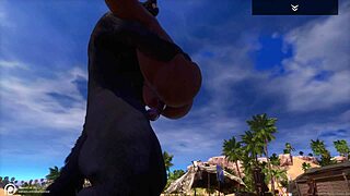 Curvy Black MILF Indra Squirts on Wolf-Dressed Cock Hard