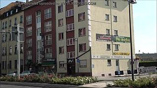 touring outside eroscenter amor frankfurt germany streets