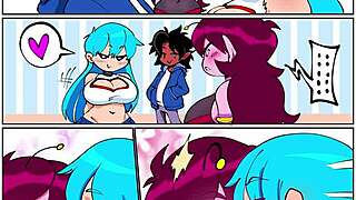 steamy threeway fnf comic group orgy with huge cocks