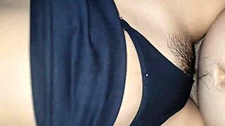 Neighbor begs to skip the thong and fill her ass with hot cum