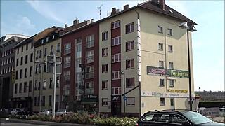 touring outside eroscenter amor frankfurt germany streets