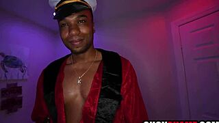 while hubby's watching, this wife takes bbc bent over at the party