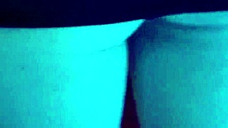 cheetah adora strips in clear heels and miami booty dress on tour bus