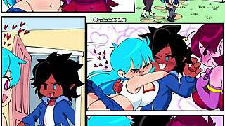 steamy threeway fnf comic group orgy with huge cocks